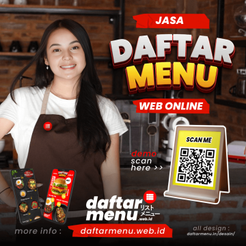 daftar menu digital online untuk restoran